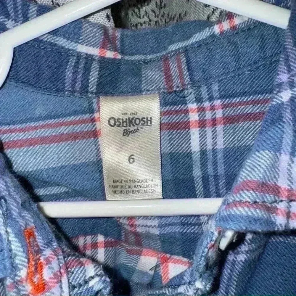 Boys Oshkosh B’gosh plaid shirt